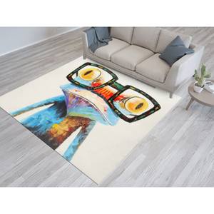 <b>Rainbow</b> Frog With Glasses Printed <b>Rug</b> - Trendy Animal Office Decor,Nonwoven Soft <b>Rug</b> - Product Image 4