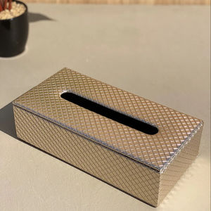 Home Use Tissue Storage <b>Napkin</b> Holder Stainless Steel <b>Silver</b> Kitchen Metal OEM Style Color Material Origin Shape GUA Size Place - Product Image 1