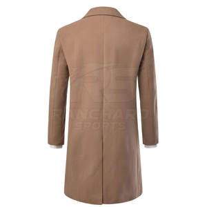 Long Sleeve Business Formal Outerwear for <b>Men</b> <b>Men</b> Long Coat Warm Wool Blend Outerwear <b>Men</b> Long Coat - Product Image 2