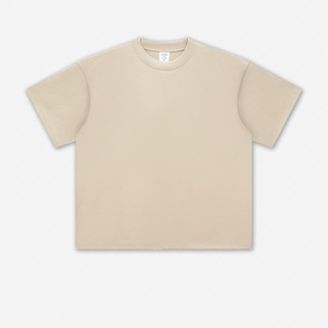 เสื้อยืดขนาดใหญ่สำหรับผู้ชาย350 GSM สีดำพิมพ์ลายสกรีนโลโก้ตามสั่ง100% ผ้าคอตตอนเนื้อละเอียดมีตัวอักษร - Product Image 1