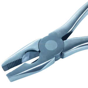 World Precision Surgical Manual Orthopedic Bone Holding Forceps Flat Nose Serrated Jaws Surgical Pliers Stainless Steel ENT - Product Image 5