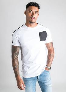 Vente en gros de t-shirts unis à col rond et manches courtes pour hommes, personnalisables, respirants, à séchage rapide, pour l'été, le sport, l'entraînement, la gym et le fitness, coupe ajustée - Product Image 4
