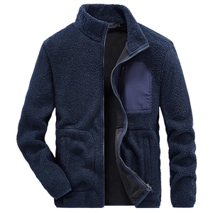 Venta al por mayor personalizable Sherpa Polar chaqueta con cremallera completa para los hombres de calidad superior de invierno cálido pulóver prendas de vestir exteriores Casuales - Product Image 4