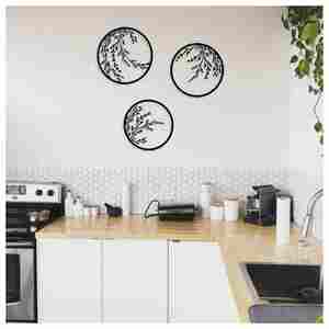 Ventes directes d'usine Art mural 3D en métal doré pour la décoration intérieure Décoration murale élégante à cadre en métal - Product Image 4