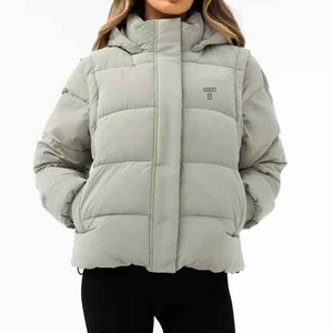 แจ็กเก็ตกันลมมีฮู้ดสำหรับผู้ชาย2ใน1เสื้อกันลมสีเทา/สีสะท้อนแสง/สีสะท้อนแสง - Product Image 2