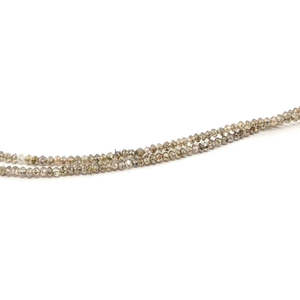 Cuentas de Diamante Facetadas en Forma de Rondelle, Color Champán Natural, 1.8-2.2 mm, Forma de Bola Brillante - Product Image 3