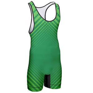 Combinaisons de lutte personnalisées respirantes et extensibles avec logo frontal, matériau durable, légères, unisexes, prix bas - Product Image 2