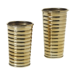 Vase à fleurs en aluminium moulé avec fleur de gingko Design unique Vente à chaud Décoration de table et de sol Pot à fleurs et vase - Product Image 4