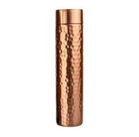 Conception martelée pur cuivre brillant poli grande taille bouteille d'eau avec couvercle mieux pour les avantages pour la santé accessoire de gymnastique