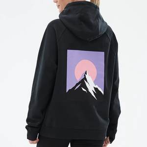 Nouveauté Sweat-shirt à capuche décontracté pour femmes avec logo personnalisé imprimé Noir Vêtement de créateur vintage Sweat-shirt streetwear Col à capuche Hiver - Product Image 2