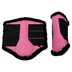 Venta al por mayor equipo caballo cepillado botas impermeables pezuñas doloridas pezuñas botas satén caballo cepillado bota con acolchado de espuma Para Caballo - Product Image 1