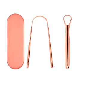 Logo personnalisé adulte outil de soins d'hygiène buccale voyage quotidien utiliser en acier inoxydable chirurgical langue nettoyant grattoir - Product Image 2