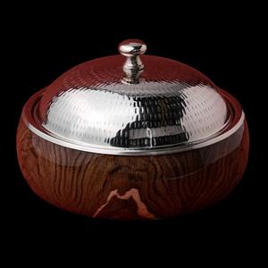 Cazuelas de madera hechas a mano de estilo árabe de lujo al por mayor y suministros de olla caliente de metal redondos para el mercado mayorista - Product Image 2