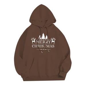 Holiday Season Winter White Christmas Hoodie Sweatshirt with Digital Printing for Unisex-Festive Pullover - Product Image 2