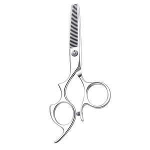 Ciseaux à effiler les cheveux de beauté à poignée personnalisée Ciseaux de coiffeur Finition 6 "Ciseaux à cheveux polonais en acier inoxydable - Product Image 3
