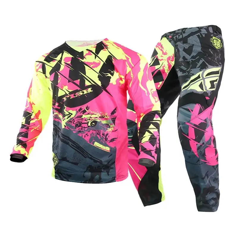 Motocross Jersey Pantalones Traje Hombres MX Gear Set Combos Moto Equipo Enduro Motocross Off-Road Dirt Bike Ropa