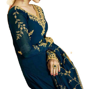 Phụ Nữ Maxi <span class=keywords><strong>Dress</strong></span> Cho Mùa Hè V Cổ Dài Tay Áo Trọng Lượng Nhẹ Thoáng Khí Cộng Với Kích Thước Phụ Nữ Maxi <span class=keywords><strong>Dress</strong></span> - Product Image 4