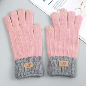 Hot sales Winter jacquard <b>gloves</b> Fingered <b>touchscreen</b> Thermal <b>Gloves</b> - Product Image 3