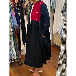 Folklore 44 <b>Reversible</b> Wool <b>Dress</b>/Jacket Stylish and Versatile for Autumn Season - Product Image 2