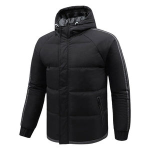 Chaqueta de Invierno Acolchada para Hombre, Talla Grande, de Alta Calidad, con Capucha, Mangas Largas, Tela Personalizada, Ropa de Exterior Cálida, Venta al Por Mayor, OEM - Product Image 1