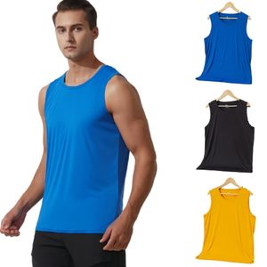 Débardeur Homme Personnalisé avec Logo Doré, Impression en Gros, T-shirt de Sport Sans Manches pour la Salle de Gym, Haut d'Été à Col Rond - Product Image 1