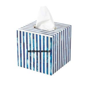 Boîte à mouchoirs en bois de luxe en forme de rectangle classique élégant fait à la main Table la plus vendue décorative nouvelle boîte à mouchoirs en bois en gros - Product Image 6