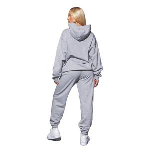 ชุดวอร์มลำลองแขนยาวสำหรับผู้หญิง ฤดูหนาว น้ำหนักเบา แห้งเร็ว ระบายอากาศได้ดี ผลิตจากผ้าโพลีเอสเตอร์ผสมคอตตอน ไซส์พลัส สีพื้น เหมาะสำหรับการวิ่งจ๊อกกิ้ง - Product Image 3