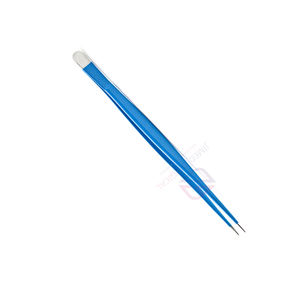 Pinzas Quirúrgicas de Tejido de Acero Inoxidable de Alta Precisión de 15 cm, Pinzas Debakey Atraumáticas con Mango Azul Reutilizables para Sujeción - Product Image 3