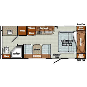 Camping-car Gulf Stream Vintage Friendship 19MBS 2019, capacité de couchage pour 4 personnes - Product Image 6