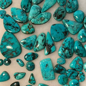 Natural Mountain Turquoise Gemstone Turquoise Loose Gemstone Cabochon For Making <b>Jewellery</b> - Product Image 1