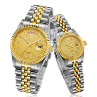 Nouvelle montre fantaisie en acier coloré pour femme, lumineuse, calendrier, étanche, montre inégalée, cadeau créatif tendance, montres à quartz pour couples