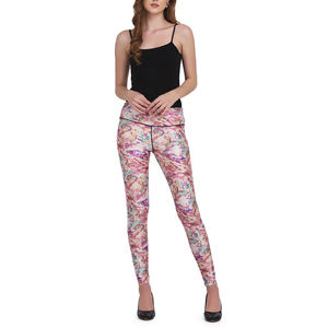 Ropa deportiva sublimada, pantalones de Yoga para mujer, mallas elásticas de cintura alta para gimnasio, mallas de Yoga con cintura elástica de alta calidad para invierno - Product Image 4