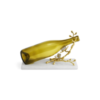 Porte-bouteille de vin orchidée de luxe support de casier à vin décoratif repose-vin en résine élégant pour la maison et l'affichage du bar