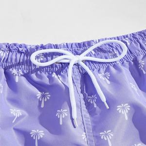 กางเกงว่ายน้ำเอวมีเชือกรูดของผู้ชายกางเกงว่ายน้ำชายหาดกางเกงว่ายน้ำขาสั้นระบายอากาศได้ดี - Product Image 3