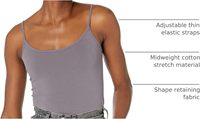 Camisole sans couture en dentelle pour femme, 1 pièce, couleur unie, coton respirant, séchage rapide, débardeur décontracté blanc, beige, gris, noir
