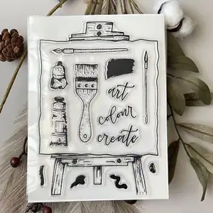 Op Maat Gemaakte Siliconen Doorzichtige Stempels Zegel Set Diy Scrapbooking Ambachten Maken Gewoon Rubberen Stempels Voor Kaarten Gefeliciteerd Afgestudeerd