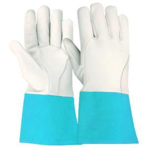 Guantes de Soldadura MIG/TIG de Cuero de Búfalo Premium 2026 con Acolchado de Algodón Resistente al Fuego y Puño Tipo Guantelete - Product Image 3