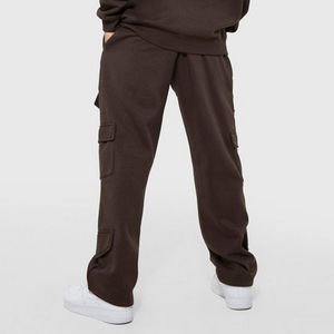 Conjuntos deportivos para correr de algodón 100% para hombre, chándal transpirable de dos piezas con capucha, chándales informales para exteriores, respetuosos con el medio ambiente - Product Image 5