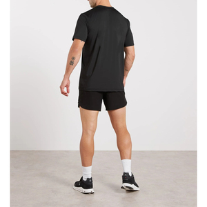 T-shirt de performance noir pour hommes, léger, à séchage rapide, anti-humidité, pour la gym, Trackstar, OEM, marque privée TSI-G05-P0268 - Product Image 4