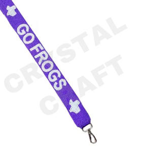 Correa de cuentas múltiple personalizada para bolsos, correas de monedero con cuentas de semillas de oro blanco, accesorio de moda - Product Image 5