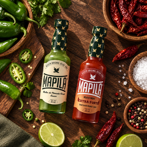 Salsa de Pimienta Brasileña Mapila 60 ml, Habanero Verde Suave 5000 a 15000 SHU y Malagueta Extra Picante 25000 a 35000 SHU - Product Image 5