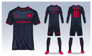 เสื้อผ้าฟุตบอลแบบแห้งเร็วเสื้อทีเชิ้ตสั้นจากประเทศไทยเสื้อเจอร์ซีย์ทีมฟุตบอลแบบซับลิเมชัน - Product Image 4