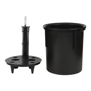 Leizisure กระถางปลูกต้นไม้ทรงกลมพร้อมที่รด<span class=keywords><strong>น้ำ</strong></span>ต้นไม้สำหรับสำนักงานและตั้งโต๊ะขนาด15.78นิ้วที่มีตัวบ่งชี้ระดับน้ำในร่ม - Product Image 2