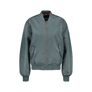 Chaqueta de béisbol de algodón personalizada con precio al por mayor para hombres y mujeres, chaqueta Bomber con logotipo bordado, chaqueta Bomber - Product Image 1