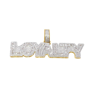 Forma de lealtad personalizada Lujoso Moissanite Diamond 925 Sterling Silver Funky Colgante Iced Out Hiphop Style Colgante personalizado - Product Image 1
