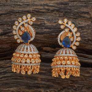 Boucles d'oreilles pendantes en zircon 181192, tendance, en acier inoxydable, avec pendentif religieux, pour mariage et soirée, avec pompon en perles, en alliage de zinc - Product Image 1