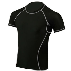 2025 Digital impreso ropa de compresión de manga corta MMA Rash Guard camisetas deportivas transpirables para hombres - Product Image 2