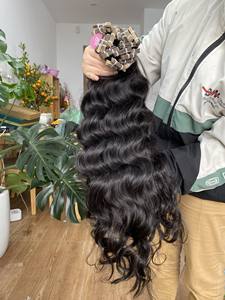 Vague naturelle pour Curl Wave 30 pouces de longueur étirée Remy Virgin Vietnamien Tape Extensions de cheveux humains Kinky Curly Vente en gros - Product Image 2