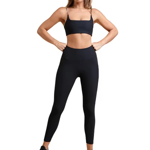 Mallas de compresión para gimnasio, pantalones de Yoga de cintura alta transpirables, mallas de Yoga personalizables para mujer - Product Image 6