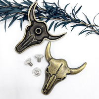 Conchos de ceinture occidentale en alliage de zinc sculptée par des animaux de style occidental Boucle en gros pour vêtements/sacs/chapeaux (logo personnalisé OEM)